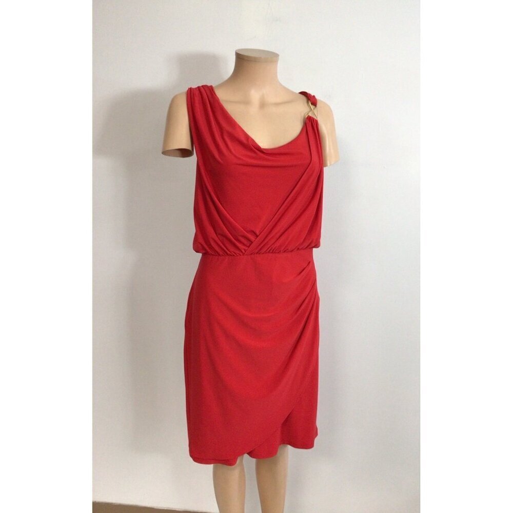 Scarlett Red Cocktail Dress Womens 10